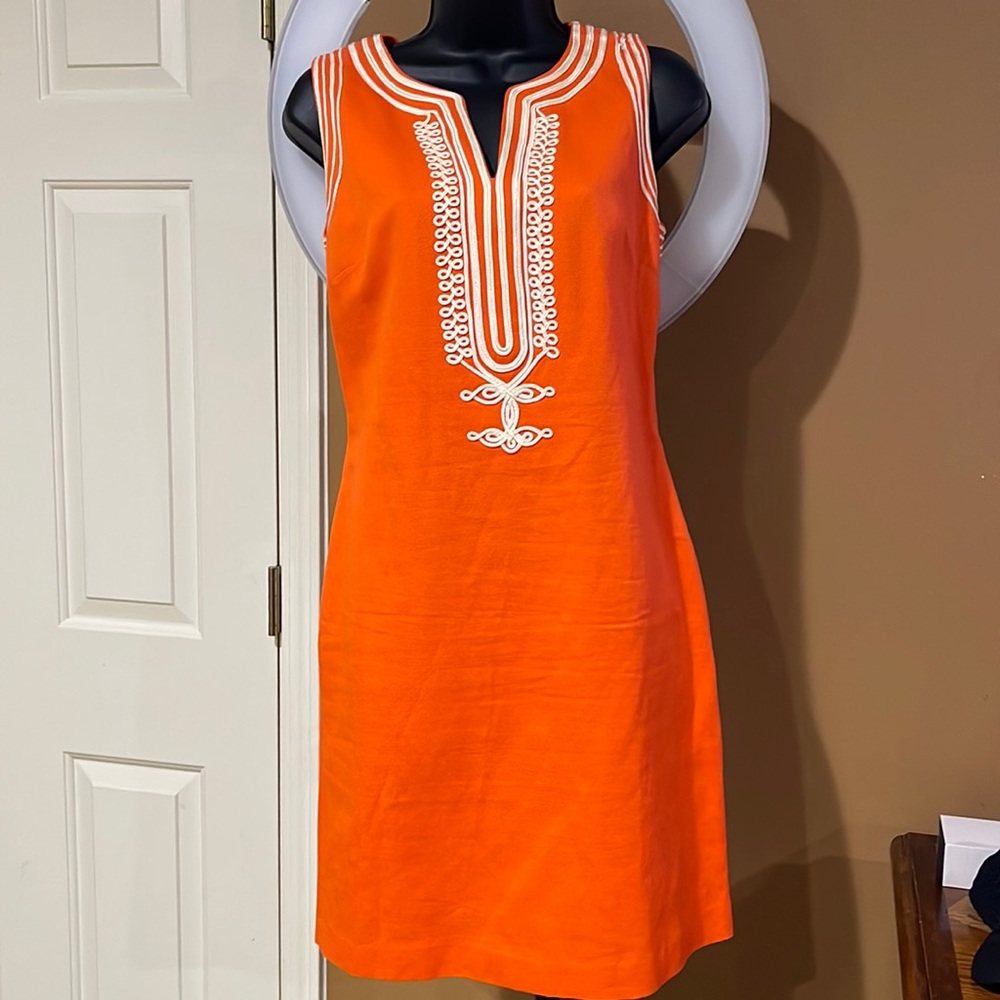 Women’s orange mini dress size 4